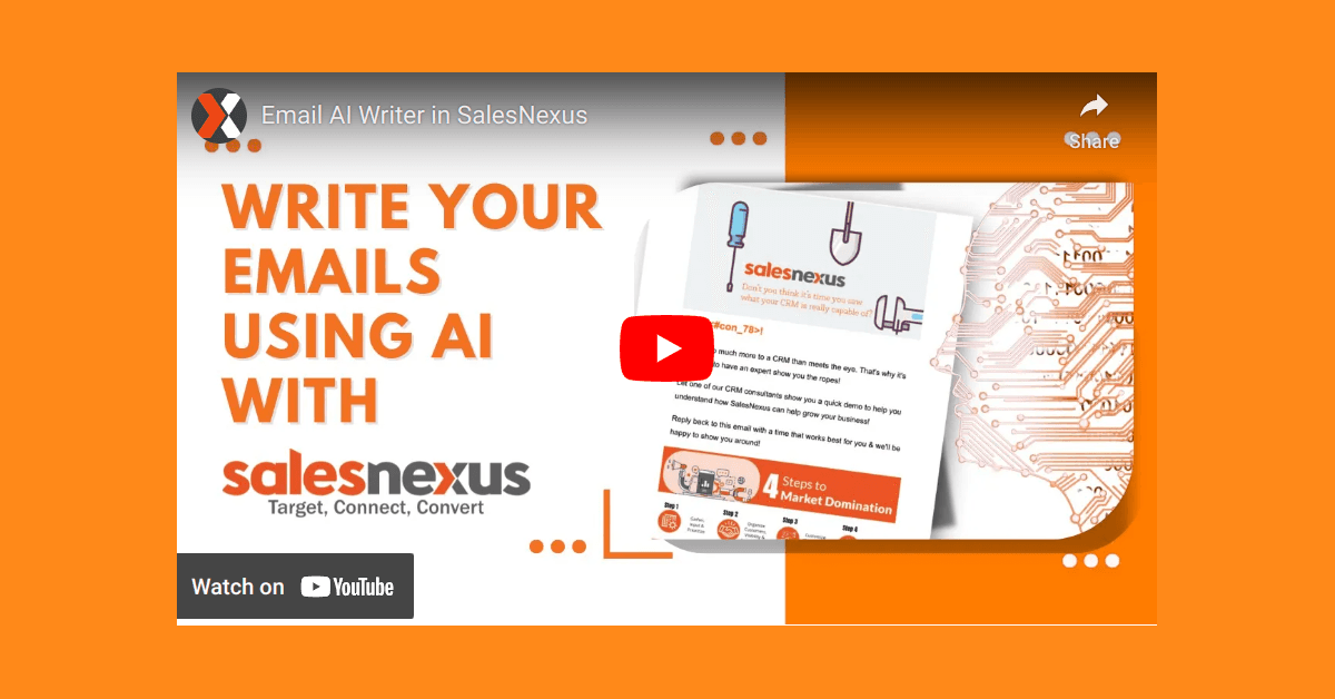 SalesNexus Introduces AI-Powered Email Writer to Revolutionize Business Communication in Texas