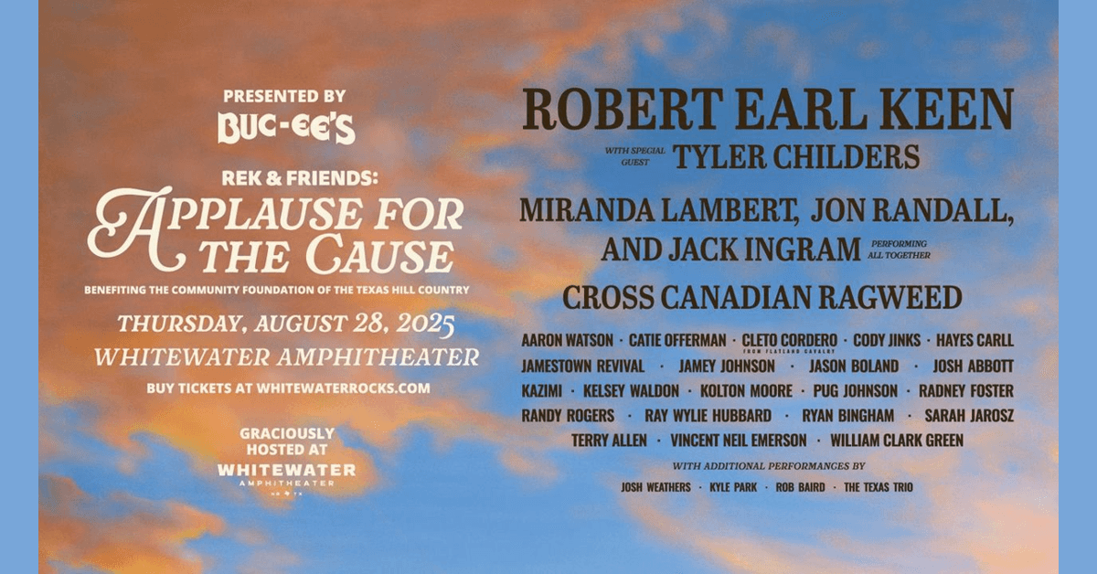 Robert Earl Keen to Headline Benefit Concert for Texas Hill Country Flood Relief
