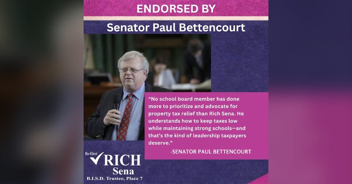 Boerne ISD Board Secretary Rich Sena Seeks Re-election, Citing Family Legacy and District Success