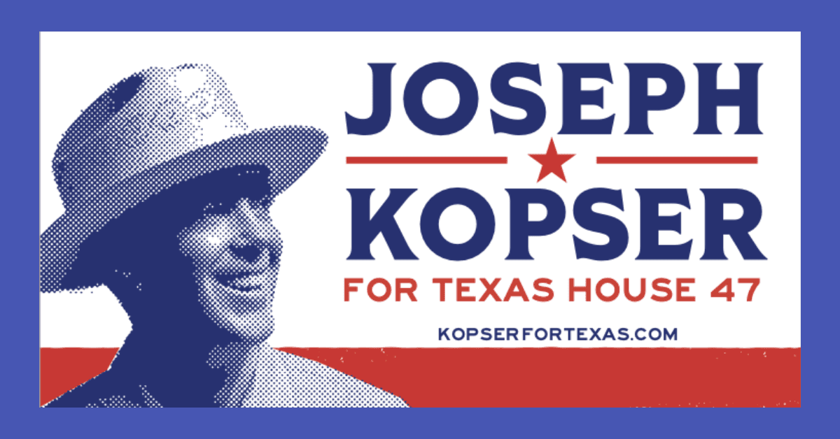 Joseph Kopser's Campaign Reports Strong Early Fundraising in Texas House District 47 Race
