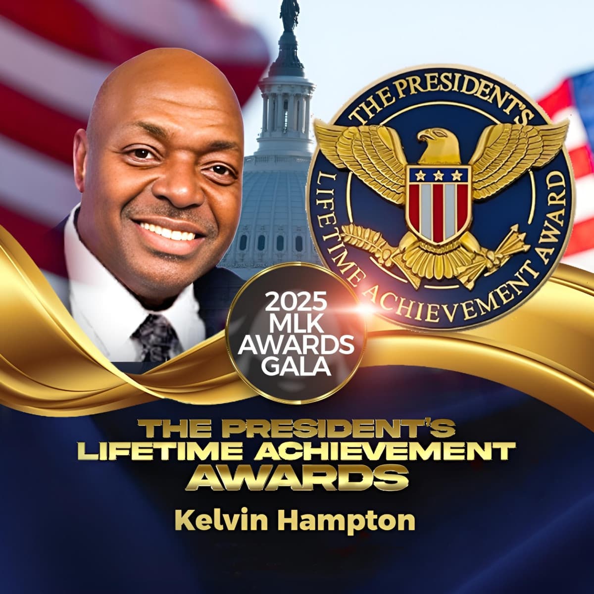 Kelvin Hampton Honored with 2025 Presidential Lifetime Achievement Award for Community Impact